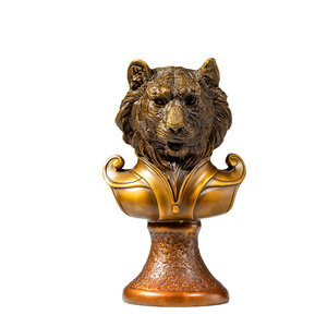 Copper And <b>Gold</b> Years Tiger Head Brass Ornament Handmade Artistic Living Room Decor <b>Statue</b> - Product Image 1
