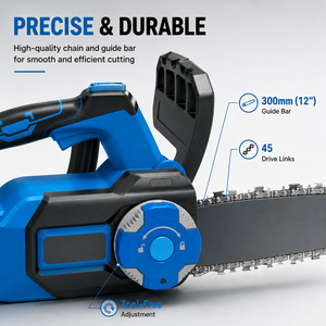 Sierra de cadena eléctrica sin escobillas de 800W y 12 pulgadas, herramienta sin accesorios con bloqueo de seguridad, compatible con la plataforma de baterías <span class=keywords><strong>Makita</strong></span>, <span class=keywords><strong>cortadora</strong></span> de <span class=keywords><strong>madera</strong></span> - Product Image 6