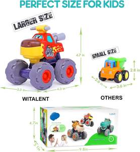 Monster Truck Toy Push & Go Cocodrilo Fricción Powered Bull Pull Back Leopard Car Rueda grande Animal Car Baby Toy Gift - Product Image 5