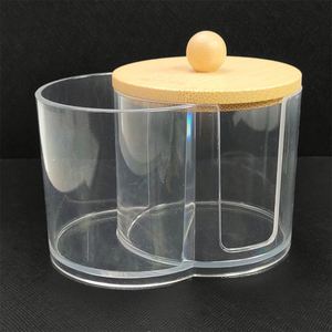 Boîte de rangement pour coton-tiges, maquillage et cosmétiques en acrylique - Product Image 1