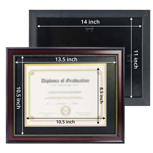 <span class=keywords><strong>MAIAN</strong></span> A4 8,5x11 Marco de diploma de graduación Marco de documento de certificado con vidrio de alta definición - Product Image 3