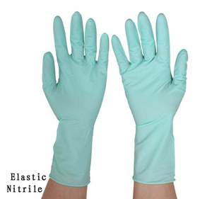 100 pièces <span class=keywords><strong>de</strong></span> gants jetables en nitrile synthétique vert <span class=keywords><strong>de</strong></span> Malaisie, sans poudre, pour les dents, multi-usages - Product Image 1