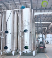 Cuve de fermentation à deux compartiments en acier inoxydable pour la vinification du vin blanc en cave à vin