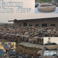 Lavabo en marbre naturel massif, ornement de jardin en pierre, lavabo sur pied en marbre fait main pour projet paysager