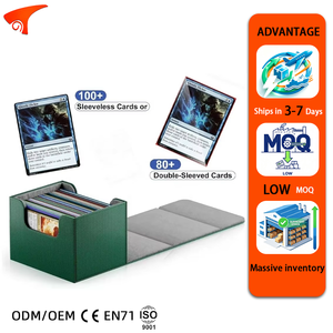 Caja de Almacenamiento Torson 140+ de Cuero PU para Cartas Coleccionables de Magic: The Gathering, Juego de Cartas Portátil para Magic Box TCG - Product Image 1