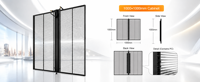 Écran LED transparent haute luminosité P3.91 4K, 70 % de transparence, étanche, lisible en plein soleil, garantie 3 ans, montage mural pour