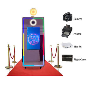 Photomaton miroir magique de mariage selfie écran tactile intelligent avec <span class=keywords><strong>logiciel</strong></span> avec appareil photo et <span class=keywords><strong>imprimante</strong></span> à vendre - Product Image 2