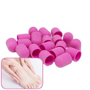 Tapa de lijado para decoración de uñas de pedicura certificada CE ROHS Yaqin con alúmina y taladro de uñas de acero inoxidable 180 # Grano para manicura y pedicura - Product Image 1