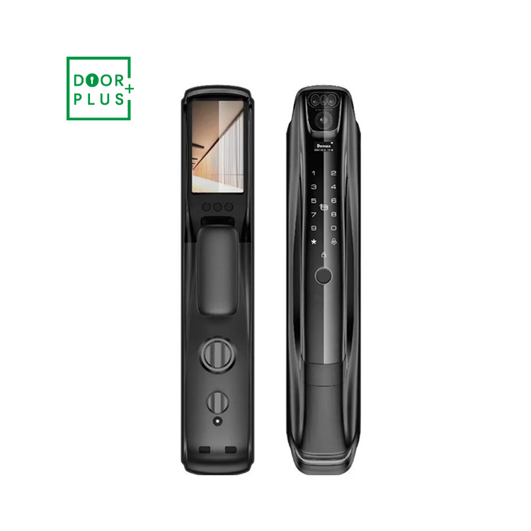 Дверной смарт-замок Doorplus с дистанционным управлением и высоким распознаванием лица, умный дверной замок со сканером отпечатков пальцев, умная камера дверного замка