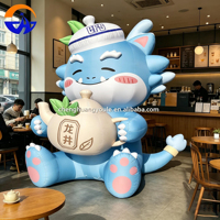 Modèle de ballon gonflable géant personnalisé 2026 Chenghuang, imprimé, en forme de personnage de dessin animé, en tissu Oxford, pour publicité extérieure