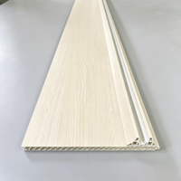Panneau de séparation de pièce en PVC imitation bois de noyer imperméable 400x26mm pour la maison et le bureau