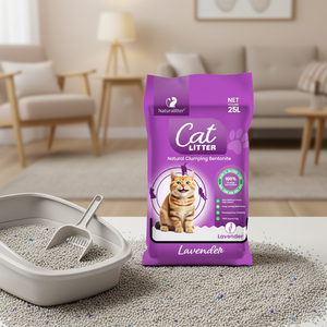 Lettiera per Gatti OEM in Bentonite, Senza Polvere, Granuli Multicolore Profumati - Product Image 1