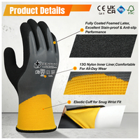 Guantes de Trabajo XINGYU con Forro de Nailon de Calibre 15, Totalmente Recubiertos de Látex Espumado, Resistentes a las Manchas, Antideslizantes, para Almacén y Agricultura