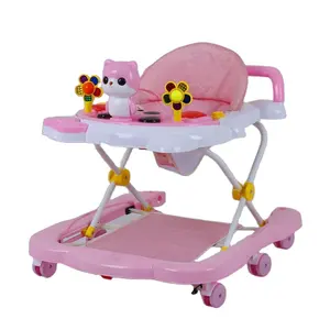 New Design Baby Walker Folding 360 Graus Rotação Kids Walker Alta Qualidade 3 em 1 Aprendizagem Baby Girl Walker