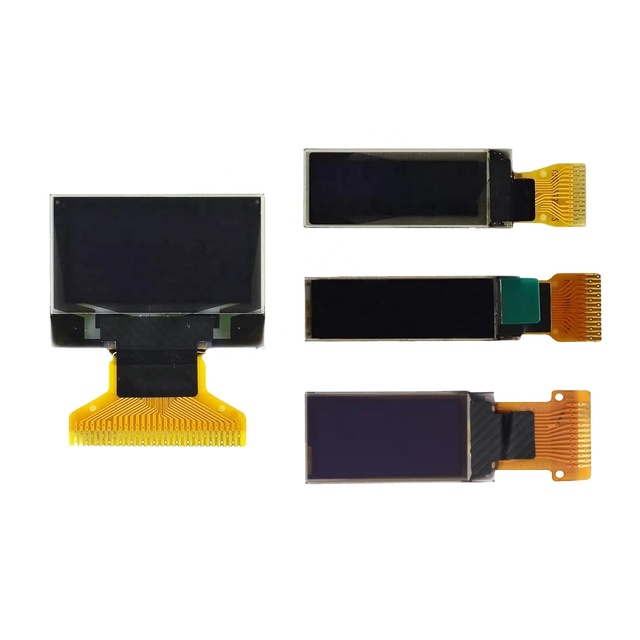 Small LCD Module Panel Mini Customized FPC SPI I2C Micro Monochrome 0.78"-0.96" OLED Display COG Construction PM Driving