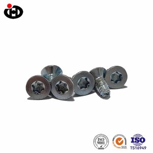 Tornillo Autorroscante de Cabeza Avellanada Métrico Torx, Cabeza Plana, Autoblocante, Estándar DIN, Acabado Zincado, Tamaño M3-M8, Suministro de China - Product Image 6