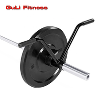 Guli Fitness – barre en T multi-poignée, barre d'haltères, acier solide, V droit, fixation de la mine, équipement de gymnastique à domicile