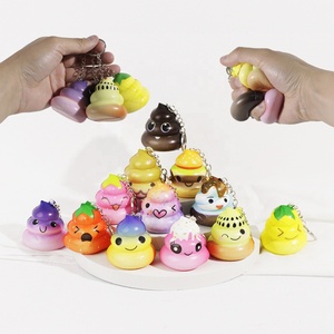 Tùy chỉnh Kawaii phim hoạt hình <span class=keywords><strong>Poo</strong></span> Keychain PU bọt chậm tăng Squishy mới lạ căng thẳng cứu trợ lo lắng Fidget Đồ chơi số lượng lớn đơn đặt hàng - Product Image 3