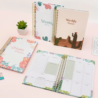 Agenda personnalisé avec couverture rigide et spirale, journal, organisateur quotidien, hebdomadaire, mensuel, planificateur, carnet, cadeau, logo personnalisé