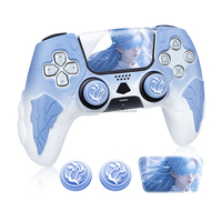 Coque de protection en silicone de qualité alimentaire pour manette de jeu PS5, étui souple anti-transpiration avec protections pour joysticks