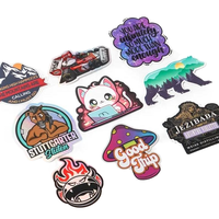 Pegatinas troqueladas personalizadas con borde blanco y forma contorneada para parachoques, monopatín, ventana de coche, nevera, armario y bicicleta
