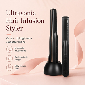 Appareil de soin des cheveux en céramique à ultrasons, sans fil, rechargeable, outil de lissage et de coiffage pour la maison et le salon, OEM ODM - Product Image 1