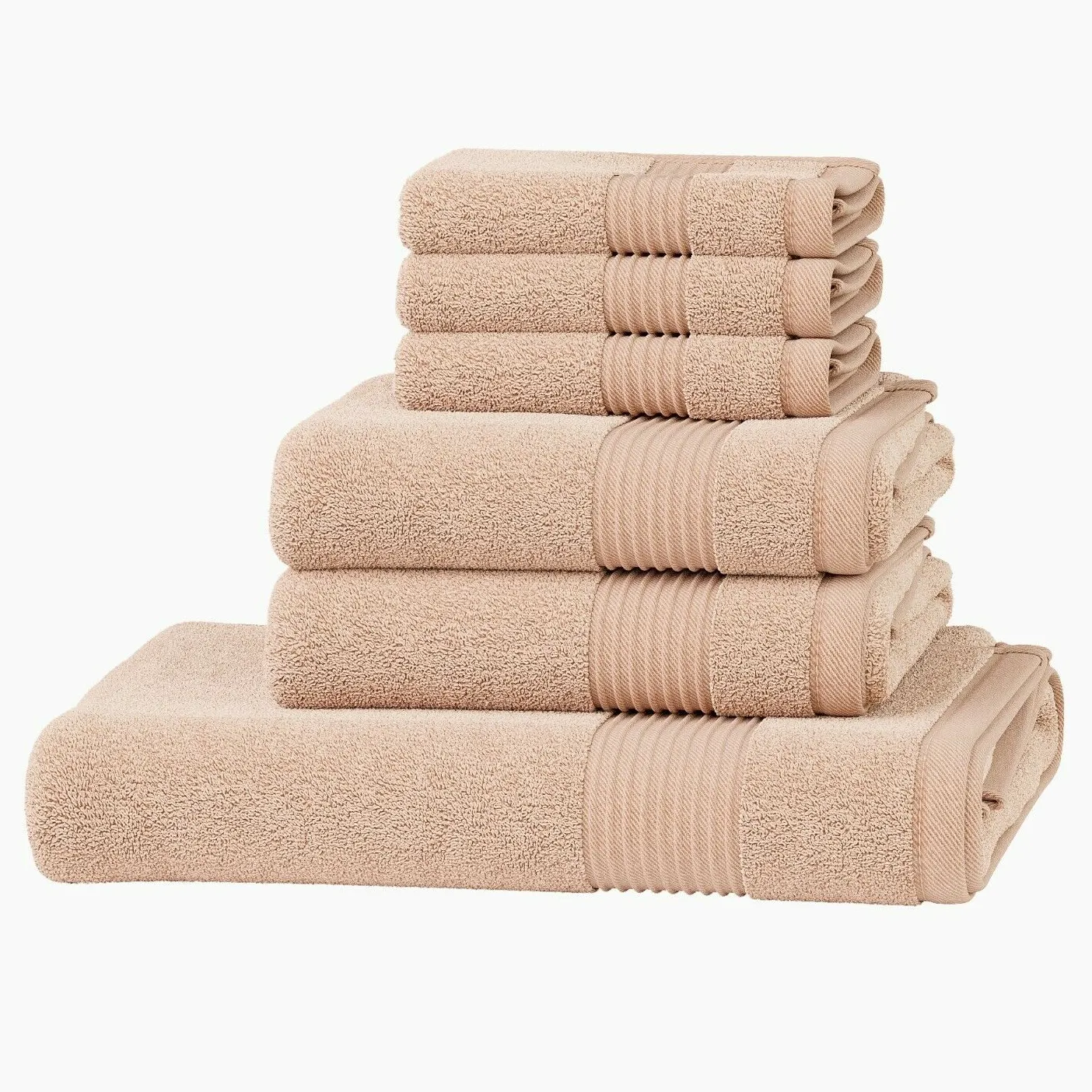 Luxury 100% cotton terry bath hand face towel set with good quality