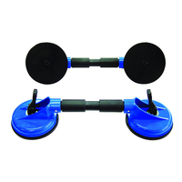 Ganchos de succión de plástico de alta resistencia con 3 garras para vidrio, extractor de abolladuras para mover vidrio, herramientas para azulejos de cerámica y pisos.