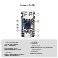 Programador Raspberry Pi RP2350A P2350-USB-A con Interfaces USB Tipo-C/USB-A, Arquitectura Heterogénea de Doble Núcleo