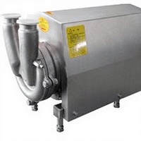 Pompe auto-vidante ZONBO en acier inoxydable SS316L, à roue ouverte, connexion à collier, basse pression, qualité alimentaire, OEM