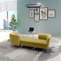 Ensemble de canapés sectionnels en cuir de style européen moderne avec mousse haute densité pour salon et atelier - Meubles de maison personnalisables