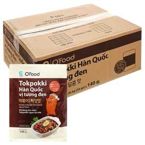 O'Food Tokpokki con Salsa de Frijoles Negros Coreanos 140g, Auténtico Jajang, Pastel de Arroz Instantáneo, Sabroso y No Picante, Bocadillo Coreano - Product Image 5