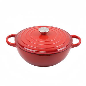 Sıcak satış 26cm dökme demir emaye çorba tenceresi güveç tenceresi anne Pot yapışmaz seramik tencere ev restoran otel için güveç - Product Image 3