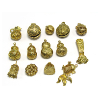 Pendentifs sculptés en laiton massif, breloques de bijoux de style vintage pour bracelets, colliers et accessoires cadeaux