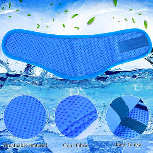 ספורט קיץ לחיות מחמד קירור בנדנה מוצקה פוליאסטר כלב צווארון רשת מיידי קרח אידוי צעיף שמש צעיף צווחות כלבים - Product Image 5