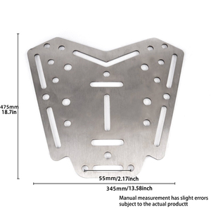 ZONTES 368D 368M için Yeni Paslanmaz Çelik Arka Raf Kuyruk Plakası Motosiklet Bagaj Taşıyıcı Kalınlaştırılmış Modifiye - Product Image 6