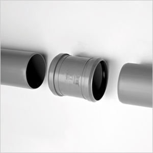 Manicotto a 2 vetroresine con passacavi da 75 mm e raccordi - Product Image 3