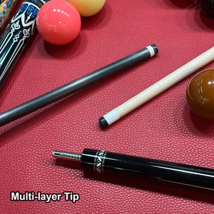 YFEN YF‑M1‑4 Billiard <b>Pool</b> <b>Cue</b>, 3/8‑9 Radial Pin Joint, Phenolic Ferrule, Carbon Fiber Shaft, Canadian Hard Maple C4 - Product Image 6