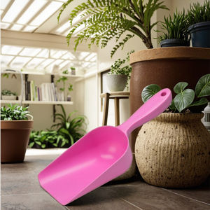 Mini pelle de jardin manuelle en plastique rose et verte, outil manuel de qualité industrielle, pour le compostage du sol, la plantation, le rempotage, écologique - Product Image 4