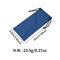 Microfibre coloré PVC cordon lunettes de soleil sacs pour lunettes lunettes de soleil bijoux paquet microfibre pochette