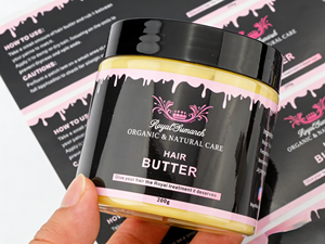 Etiquetas Adhesivas de Vinilo Impermeables con Logotipo Personalizado, Rollo de Etiquetas para Frascos de Mantequilla Capilar, Cuidado de la Piel y Cosméticos - Product Image 6