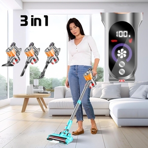 Aspirateur sans fil, batterie détachable, écran d'affichage intelligent, brosse anti-emmêlement, autonomie de 60 minutes, <span class=keywords><strong>Orange</strong></span> - Product Image 4