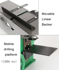 तीन समारोह एकीकृत मशीन काटने का कार्य के लिए planing ड्रिलिंग और उच्च दक्षता बहु कार्यात्मक woodworking मशीनरी