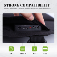 Panneau solaire jour et nuit en gros 120w plus grand rechargeable usb camping mobile chargeur pliable panneaux solaires portables pliables