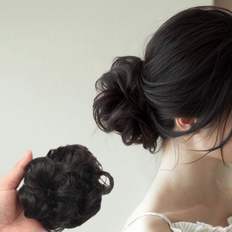 Tincer Pin-Bac Shit Hair parrucca naturale nero Parm Hair Styling accessori - Product Image 1