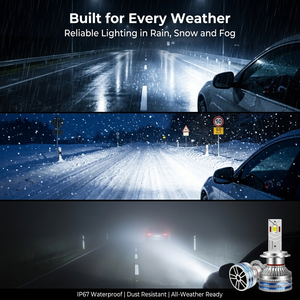 Nuevos Faros LED para Auto de 150W 2026, 40000 Lúmenes, Sin Errores Canbus, Bombillas LED con Sistema de Enfriamiento de Doble Tubo de Cobre H7 H4 - Product Image 5