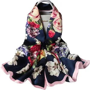 Spring and autumn scarves can be customized for women's long scarves, travel and vacation sunscreen scarves