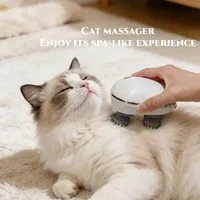 Masajeador Eléctrico Moderno para Mascotas, de Silicona Suave, 3 Modos Ajustables, Inalámbrico, Portátil, Relajación Profunda