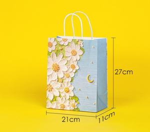 Bolsa de Papel para Flores Creativa y Portátil, Biodegradable, Ecológica, Reciclable, con Logotipo Personalizado, para Floristería, Boda, San Valentín - Product Image 3