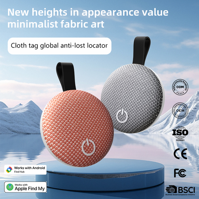 Bag Cloth Waterproof air Tag Function Similar Locator Anti-loss Device Compatible with Google Find Hub Pet Location Key Finder